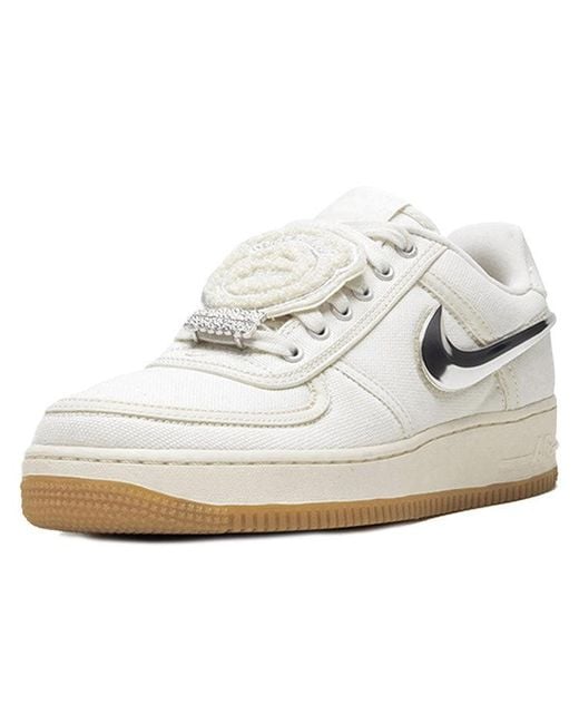 Nike White X Travis Scott Air Force 1 'Sail' for men