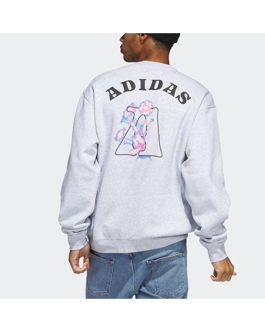Adidas White Blom G Sweatshirt for men