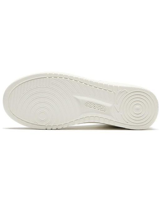 Anta White (Wmns) Skateboarding Series Sneakers High Burgundy'