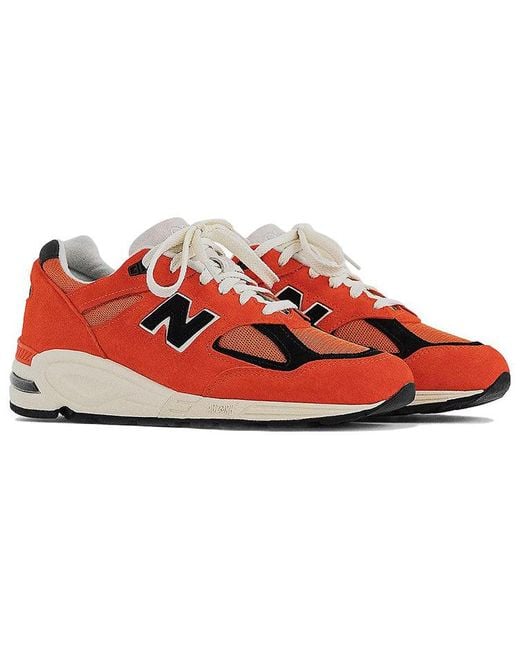 New Balance Red Teddy Santis X 990V2 Made for men