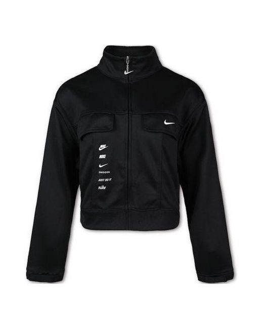 Nike Black Sportswear Swoosh Cargo Jacket