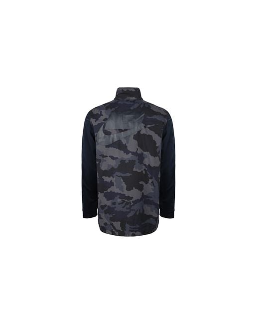 Nike Blue Casual Jacket Camouflage for men