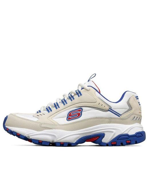 Skechers White Stamina Low Running Shoes for men