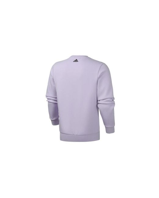 Adidas Purple O1 Gfx Swt Lin Sports Stylish for men