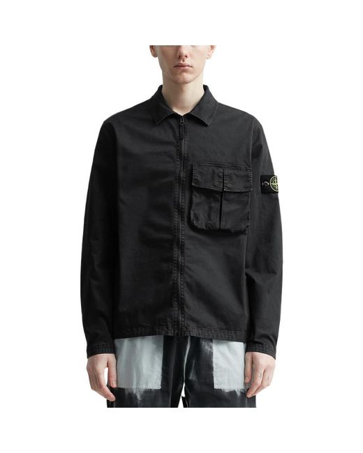 Stone Island Black Overshirt for men
