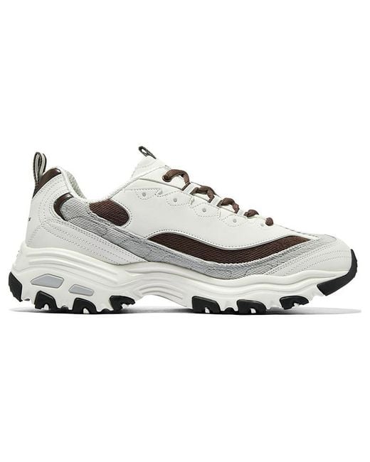 Skechers White D'Lites Varsity Spirit Sneaker for men