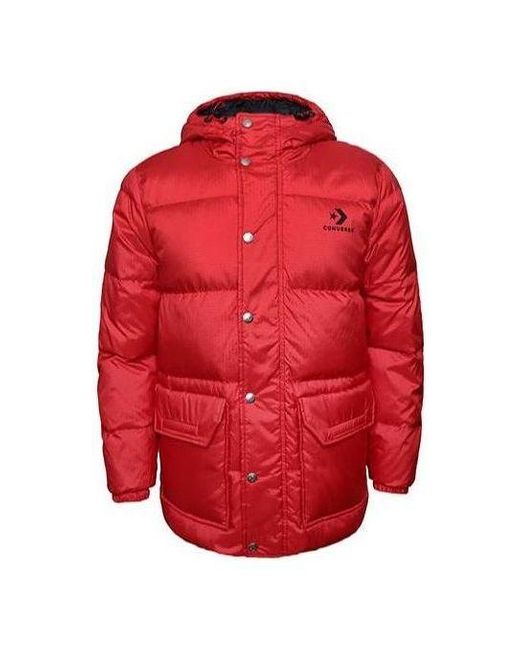 Converse Red Down Fill Puffer Jacket for men