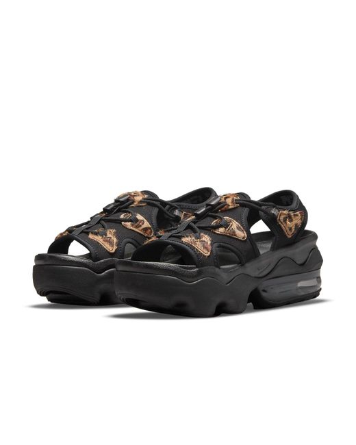 Nike Black (Wmns) Air Max Koko Sandals/Leopard