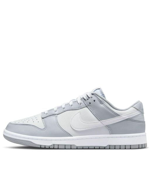 Nike White Dunk Low 'Pure Platinum Wolf' for men