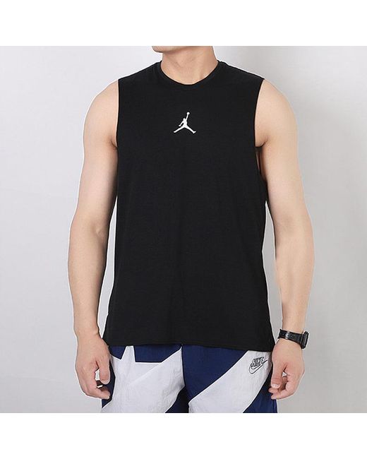 Nike Black Air Logo Printing Breathable Basketball Vest for men