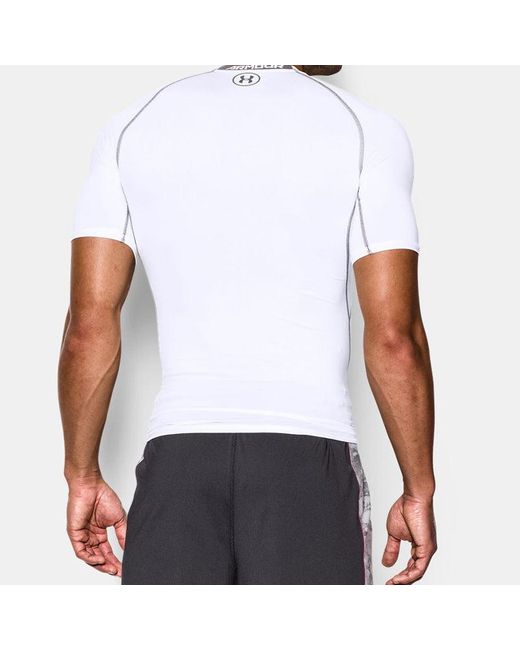Under Armour Blue Training Sports Tight Short Sleeve Tops for men
