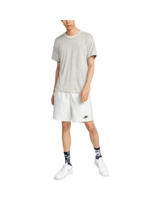 Nike White Sportswear Circa Logo Printing Reversible Round Neck Short Sleeve for men