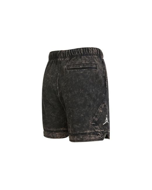 Nike Black Essentials Logo Printing Drawstring Straight Shorts for men