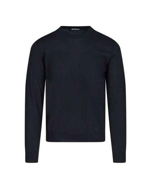 Balenciaga Blue Back Print Interlocked Bb Sweatshirt for men