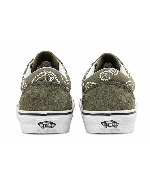 Vans Brown Old Skool 'Peace Paisley for men