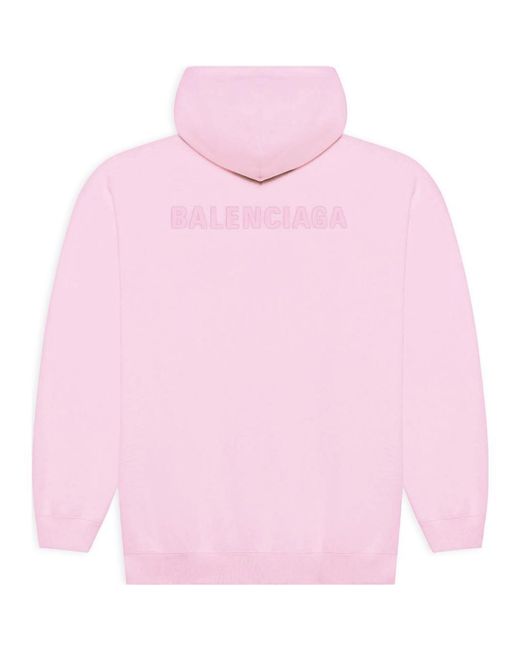 Balenciaga Pink (Wmns) Ss21 Loose Version Back Alphabet Hoodie