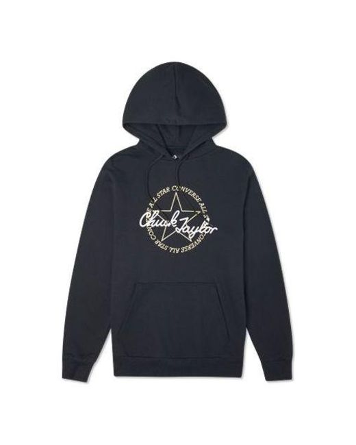 Converse Blue Deconstructed Chuck Patch Pullover Hoodie for men