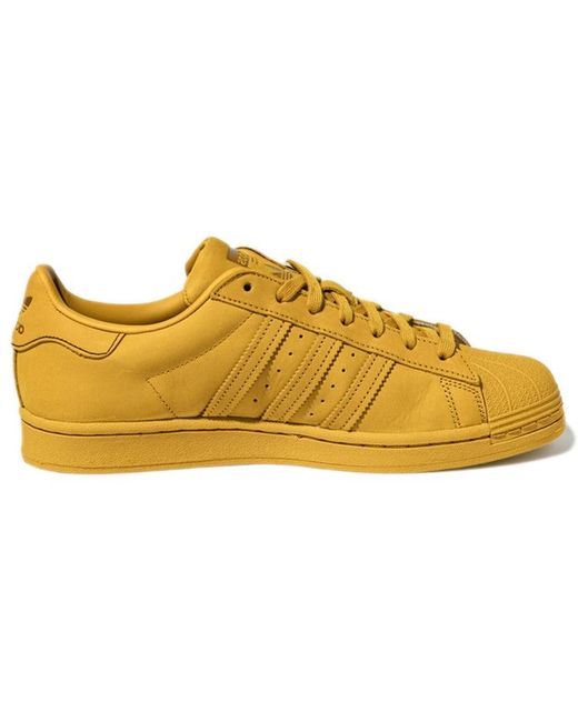 Adidas Yellow Originals Skate Shoes 'Triple' for men