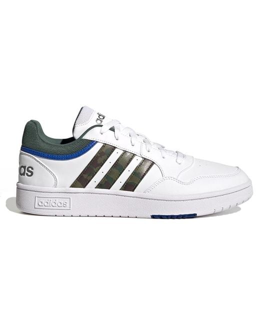 Adidas White Hoops 3.0 Sportswear Shoes Oxide' for men