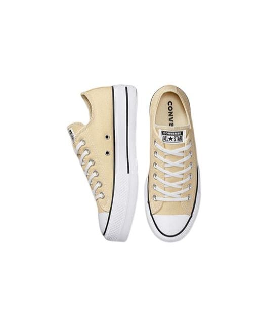 Converse White (Wmns) Chuck Taylor All Star Lift Platform Canvas Low 'Oat Milk'