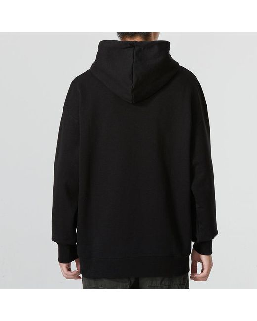PUMA Black Colorblock Fandom Logo Hoodie for men