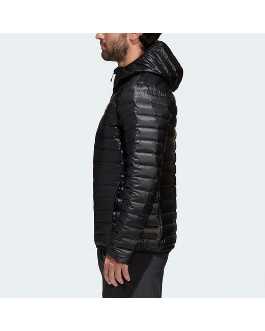 Adidas Gray Casual Sports Hooded Down Jacket for men