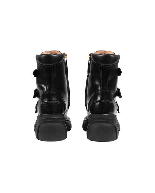 Gucci Black (Wmns) Leather Ankle Boots