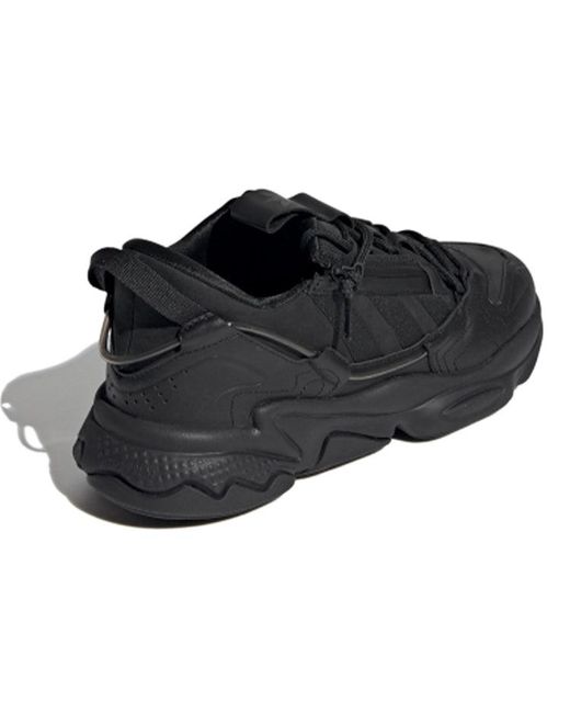 Adidas Black Originals Ozweego Zip Shoes for men