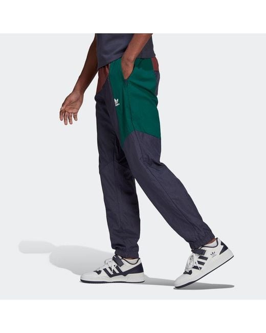 Adidas Blue Originals Bld Cb Tp Shadow Logo Splicing Bundle Feet Sports Pants/Trousers/Joggers Autumn for men