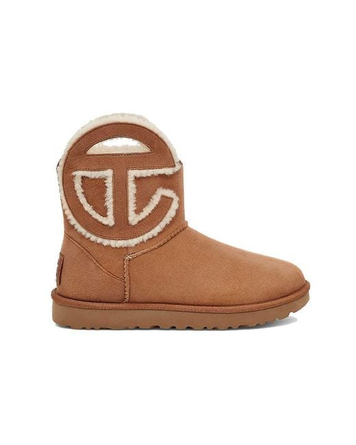 Ugg Brown X Telfar Logo Classic Mini 'Chestnut'