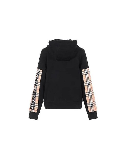 Burberry Black (Wmns) Retro Classic Plaid Cardigan Hoodie