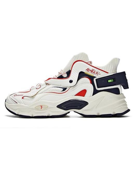 361 Degrees White X Gundam Unicorn Rx-0 Casual Shoes for men