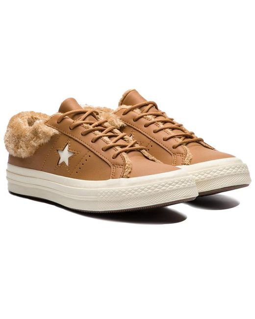 Converse Brown One Star Low Street Warmer 'Burnt Caramel' for men