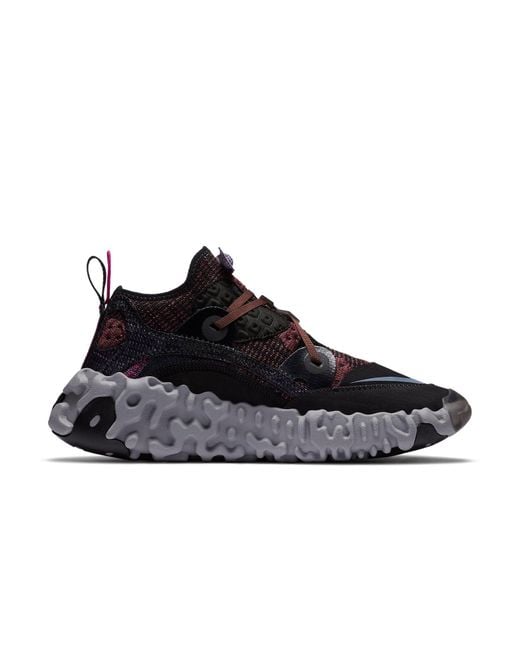 Nike Black Ispa Overreact Flyknit 'Shadowberry' for men