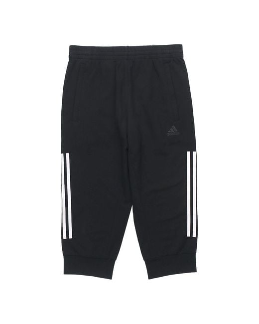 Adidas Black Ai Pnt 34 Lwft Sports Stripe Woven Long Pants for men