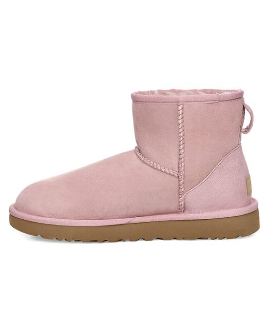 Ugg Pink (Wmns) Classic Mini Ii Fleece Lined
