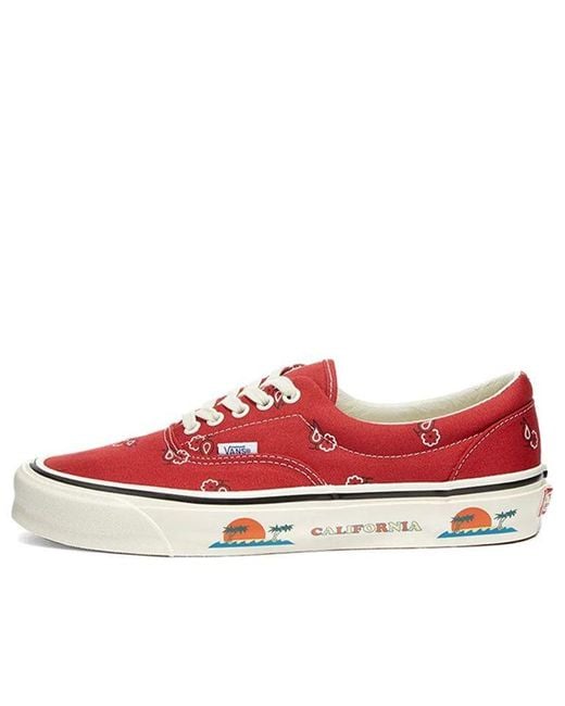 Vans Red Og Era Lx 'Paisley for men