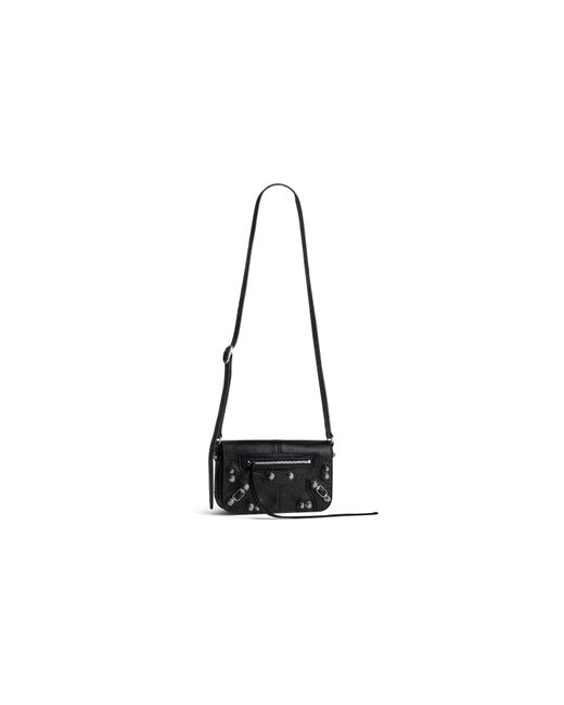 Balenciaga Black Le Cagole Mini Flap Bag for men