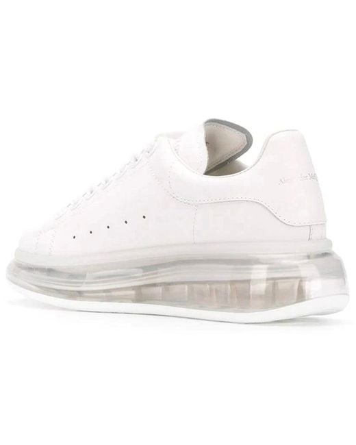 McQueen White (Wmns) Oversized Sneaker Clear Sole'