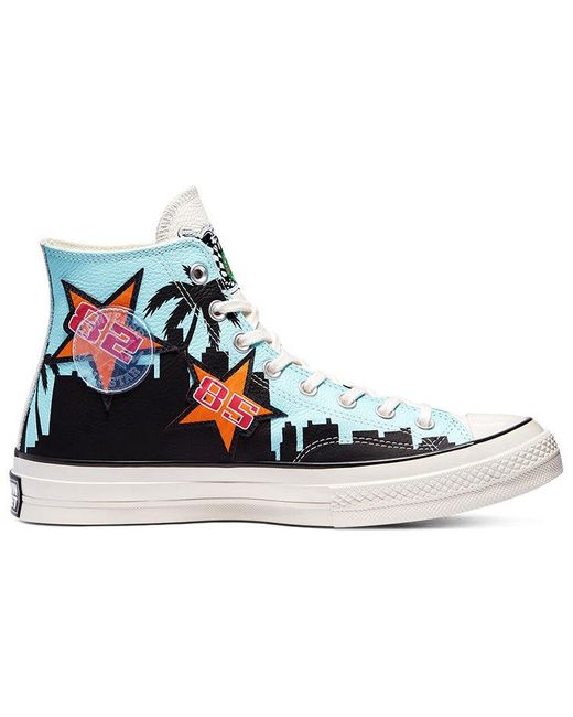 Converse Blue Chinatown Market X Chuck 70 High 'Lakers Championship Jacket' for men