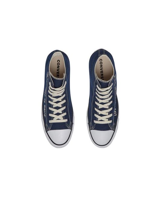 Converse Blue Chuck Taylor All Star High 'Life's Too Short To Waste' for men