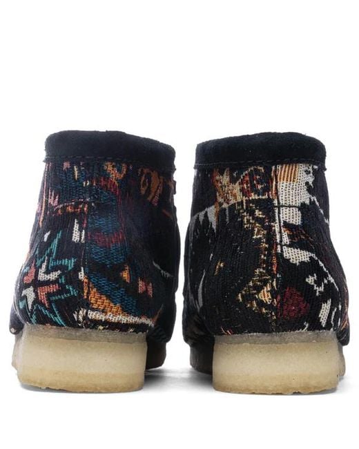 Clarks Black Wallabee Boots Combi' for men