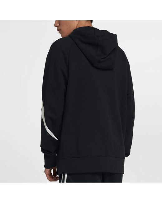 Nike Black Coat Hooded Color Block Zipper Closure Sportswear for men