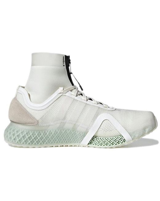 Adidas White Y-3 Runner 4D Iow Mid 'Core' for men