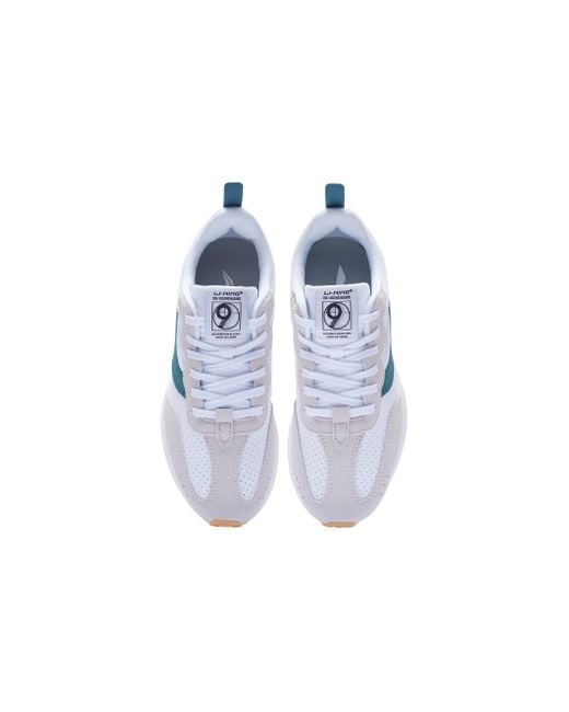 Li-ning Blue Cosmos Classic Trainers Retro Walking Shoes for men