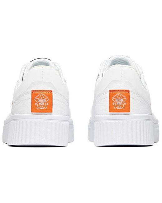 Anta White Skateboarding Series Sneakers 'Graffiti' for men