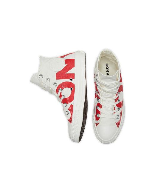 Converse Red Chuck Taylor All Star Hi Top Logo for men