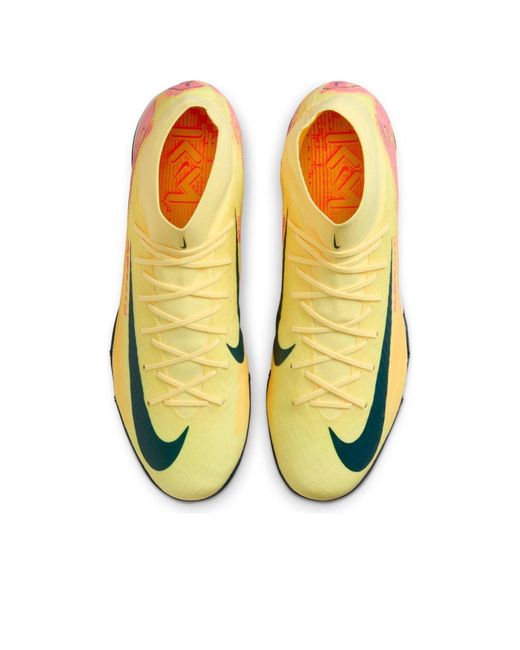 Nike Yellow Mercurial Superfly 10 Academy 'Kylian Mbappé' Turf High-Top Football Shoes for men