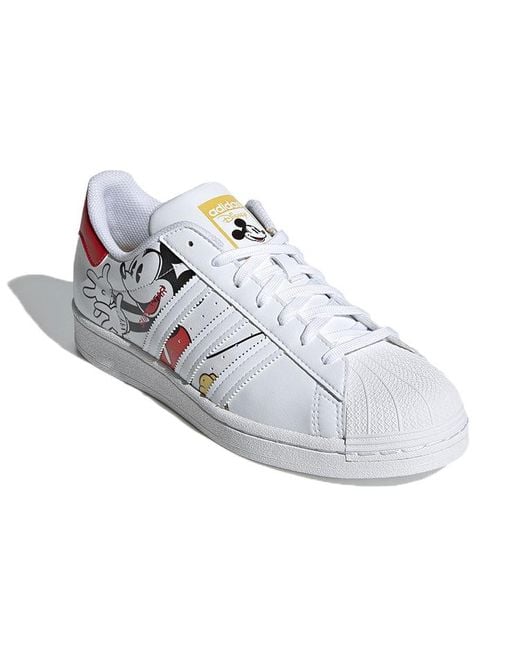 Adidas White Disney X Superstar 'Mickey And Minnie for men