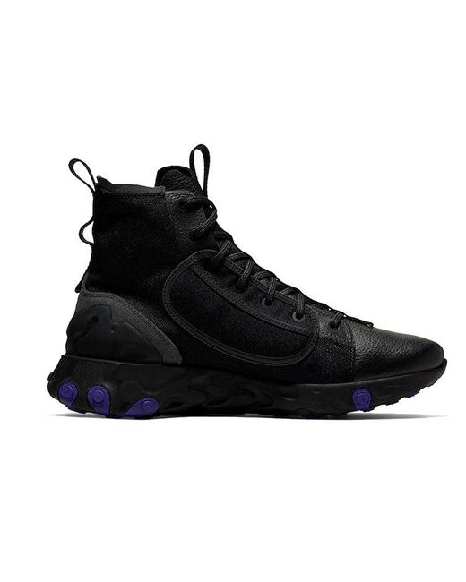 Nike Black React Ianga 'Anthracite' for men